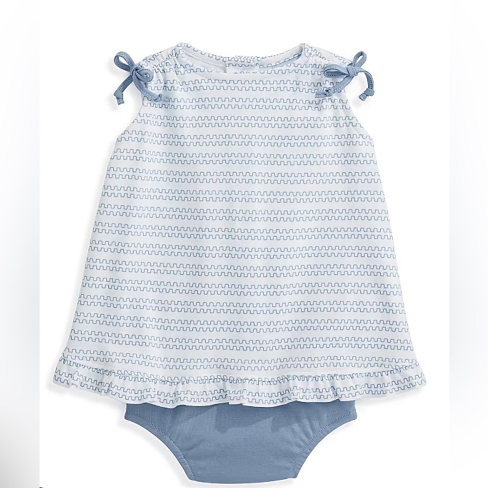 Bella Bliss Blue and White Baby Diaper Set